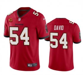 Men\'s Tampa Bay Buccaneers #54 Lavonte David Red 2024 With 4-Star C Patch Vapor Limited Football Stitched Jersey