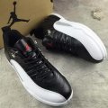 Wholesale Cheap Air Jordan 12 Playoffs Low Black White Red