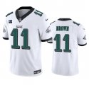 Wholesale Cheap Men's Philadelphia Eagles #11 A. J. Brown White 2023 F.U.S.E. With 1-Star C Patch Vapor Untouchable Limited Football Stitched Jersey