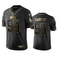 Wholesale Cheap Browns #95 Myles Garrett Men's Stitched NFL Vapor Untouchable Limited Black Golden Jersey