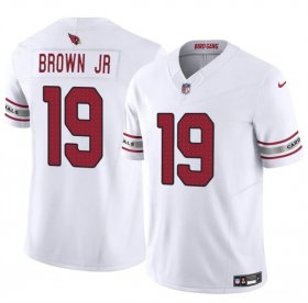 Cheap Men\'s Arizona Cardinals #19 Anthony Brown JR White 2024 F.U.S.E. Vapor Untouchable Limited Stitched Jersey