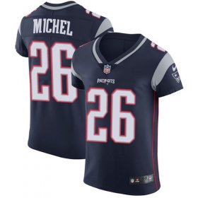 Wholesale Cheap Nike Patriots #26 Sony Michel Navy Blue Team Color Men\'s Stitched NFL Vapor Untouchable Elite Jersey