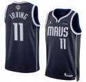 Cheap Men's Dallas Mavericks #11 Kyrie Irving Navy 2024 Finals Statement Edition Stitched Basketball Jersey