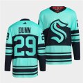 Wholesale Cheap Men's Seattle Kraken #29 Vince Dunn Ice Blue 2022-23 Reverse Retro Stitched Jersey