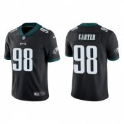 Wholesale Cheap Men's Philadelphia Eagles #98 Jalen Carter Black Vapor Untouchable Limited Stitched Jersey