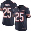 Wholesale Cheap Nike Bears #25 Mike Davis Navy Blue Team Color Men's 100th Season Stitched NFL Vapor Untouchable Limited Jersey