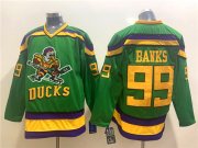 Cheap Men's Anaheim Ducks #99 Adam Banks Green CCM Jersey