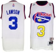 Wholesale Cheap Denver Nuggets #3 Ty Lawson ABA Hardwood Classic Swingman White Jersey