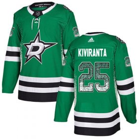 Cheap Adidas Stars #25 Joel Kiviranta Green Home Authentic Drift Fashion Stitched NHL Jersey