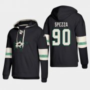 Wholesale Cheap Dallas Stars #90 Jason Spezza Black adidas Lace-Up Pullover Hoodie