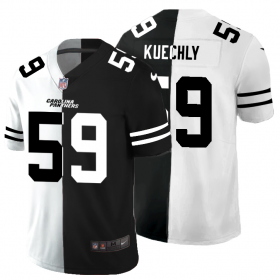 Cheap Carolina Panthers #59 Luke Kuechly Men\'s Black V White Peace Split Nike Vapor Untouchable Limited NFL Jersey