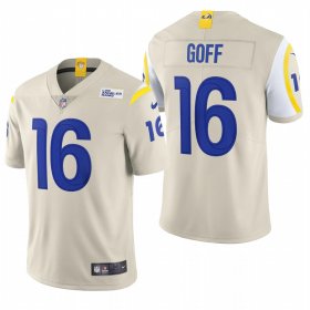 Wholesale Cheap Los Angeles Rams #16 Jared Goff Men\'s Nike Bone 2020 Vapor Untouchable Limited NFL Jersey