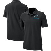 Wholesale Cheap Carolina Panthers Nike Sideline Elite Performance Polo Black