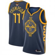 Wholesale Cheap Warriors #11 Klay Thompson Navy 2019 Finals Bound Basketball Swingman City Edition 2018-19 Jersey