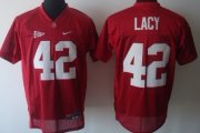 Wholesale Cheap Alabama Crimson Tide #42 Eddie Lacy Red Jersey