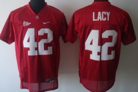 Wholesale Cheap Alabama Crimson Tide #42 Eddie Lacy Red Jersey