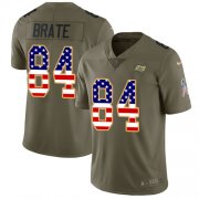 Wholesale Cheap Nike Buccaneers #84 Cameron Brate Olive/USA Flag Youth Stitched NFL Limited 2017 Salute To Service Jersey