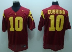 Wholesale Cheap USC Trojans #10 Cushing Red Jersey