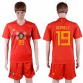 Wholesale Cheap Belgium #19 Dembele Red Soccer Country Jersey