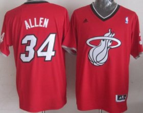 Wholesale Cheap Miami Heat #34 Ray Allen Revolution 30 Swingman 2013 Christmas Day Red Jersey