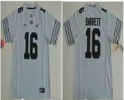 Wholesale Cheap Men's Ohio State Buckeyes #16 J.T. Barrett Gridiron Gray Stitched College Football Nike NCAA Jersey