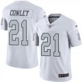 Wholesale Cheap Nike Raiders #21 Gareon Conley White Men's Stitched NFL Limited Rush Jersey