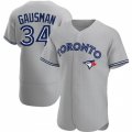 Wholesale MEN'S TORONTO BLUE JAYS #34 #34 KEVIN GAUSMAN GRAY ROAD JERSEY