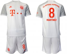 Wholesale Cheap Men 2020-2021 club Bayern Munchen away 8 white Soccer Jerseys