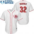 Wholesale Cheap Reds #32 Matt Harvey White Cool Base Stitched Youth MLB Jersey