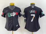 Wholesale Women's Los Angeles Dodgers #7 Julio Urias Black Mexico 2020 World Series Cool Base Nike Jersey