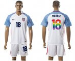 Wholesale Cheap USA #18 Morris White Rainbow Soccer Country Jersey