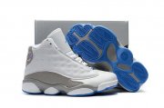 Wholesale Cheap Kids' Air Jordan 13 Retro Shoes White/Grey-UNC blue