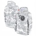 Men's Tennessee Titans 2024 Arctic Camo Salute To Service Club Fleece Pullover Hoodie