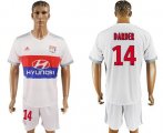 Wholesale Cheap Lyon #14 Darder Home Soccer Club Jersey