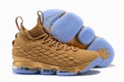 Wholesale Cheap Nike Lebron James 15 Air Cushion Shoes Bronze Gold