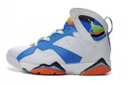 Wholesale Cheap Air Jordan 7 Retro Shoes White/blue-orange