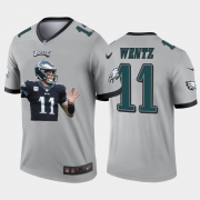 Cheap Philadelphia Eagles #11 Carson Wentz Nike Team Hero 1 Vapor Limited NFL Jersey Grey