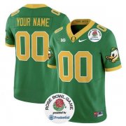 Men's Oregon Ducks Active Player Custom Green 2024 F.U.S.E. Rose Bowl Vapor Limited Stitched Football Jersey