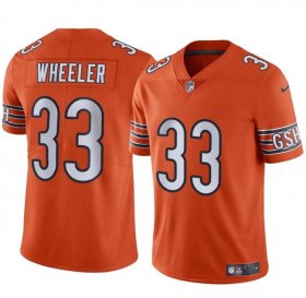 Cheap Men\'s Chicago Bears #33 Ian Wheeler Orange Vapor Football Stitched Jersey