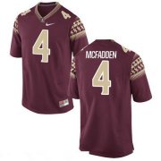 Wholesale Cheap Men's Florida State Seminoles #4 Tarvarus McFadden Red Stitched College Football 2016 Nike NCAA Jersey