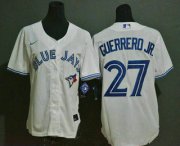 Wholesale Cheap Women's Toronto Blue Jays #27 Vladimir Guerrero Jr. white stitched MLB cool base Nike jersey