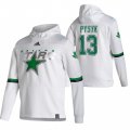 Wholesale Cheap Dallas Stars #13 Mark Pysyk Adidas Reverse Retro Pullover Hoodie White