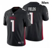 Wholesale Cheap Men Atlanta Falcons #1 Justin Fields Black 2021 Draft Jersey