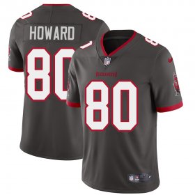 Wholesale Cheap Tampa Bay Buccaneers #80 O.J. Howard Men\'s Nike Pewter Alternate Vapor Limited Jersey