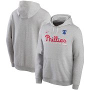 Wholesale Cheap Philadelphia Phillies Nike Color Bar Club Pullover Hoodie Gray