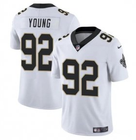 Cheap Men\'s New Orleans Saints #92 Chase Young White Vapor Limited Football Stitched Jersey