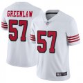 Wholesale Cheap Men's San Francisco 49ers #57 Dre Greenlaw Limited White NFL Rush Vapor Untouchable Jersey