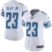 Wholesale Cheap Nike Lions #23 Darius Slay Jr White Women's Stitched NFL Vapor Untouchable Limited Jersey