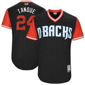 Wholesale Cheap Diamondbacks #24 Yasmany Tomas Black \"Tanque\" Players Weekend Authentic Stitched MLB Jersey