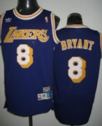 Wholesale Cheap Los Angeles Lakers #8 Kobe Bryant Purple Swingman Throwback Jersey